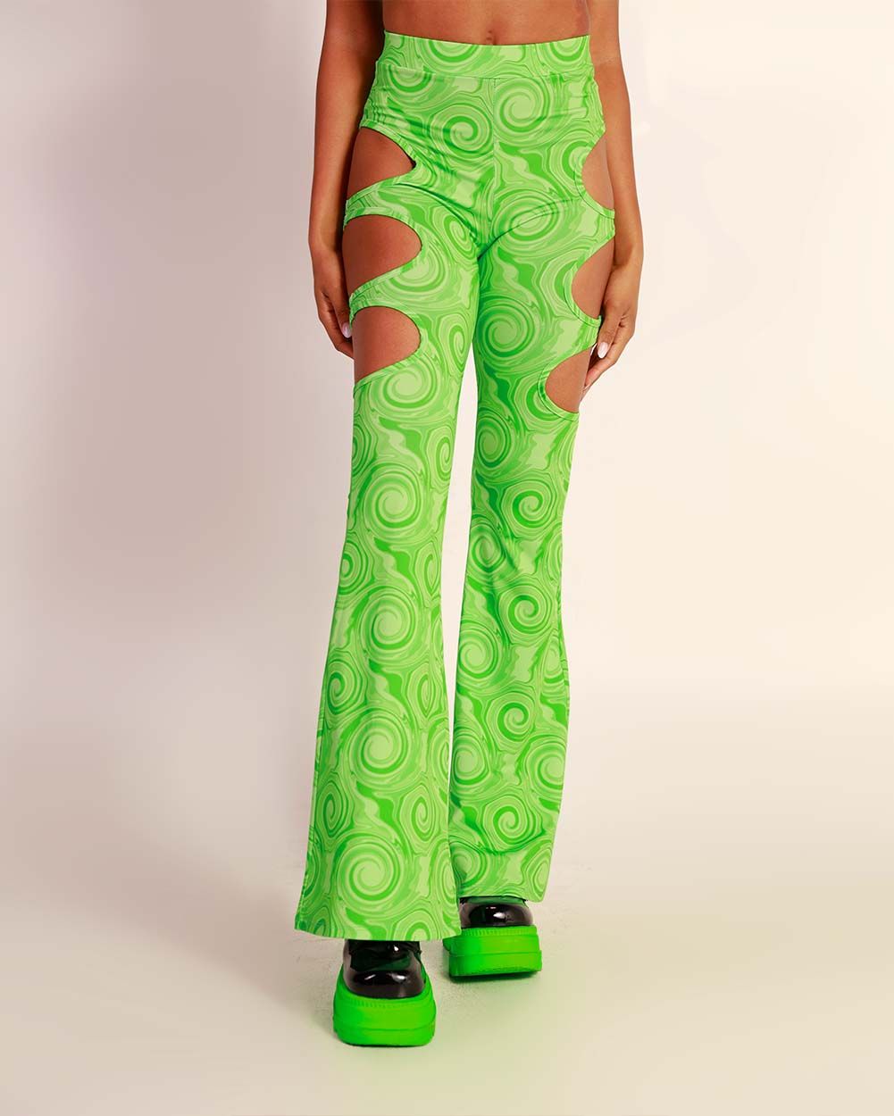 Whimsicle Swirls Cutout Bell Bottoms sold by iHeartRaves product image thumbnail 4