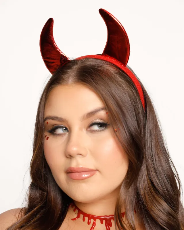 The Devil's in the Details Horn Headband sold by iHeartRaves