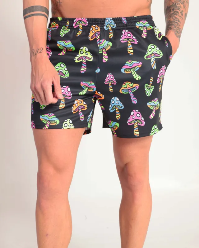 Sacred Shrooms Shorts sold by iHeartRaves