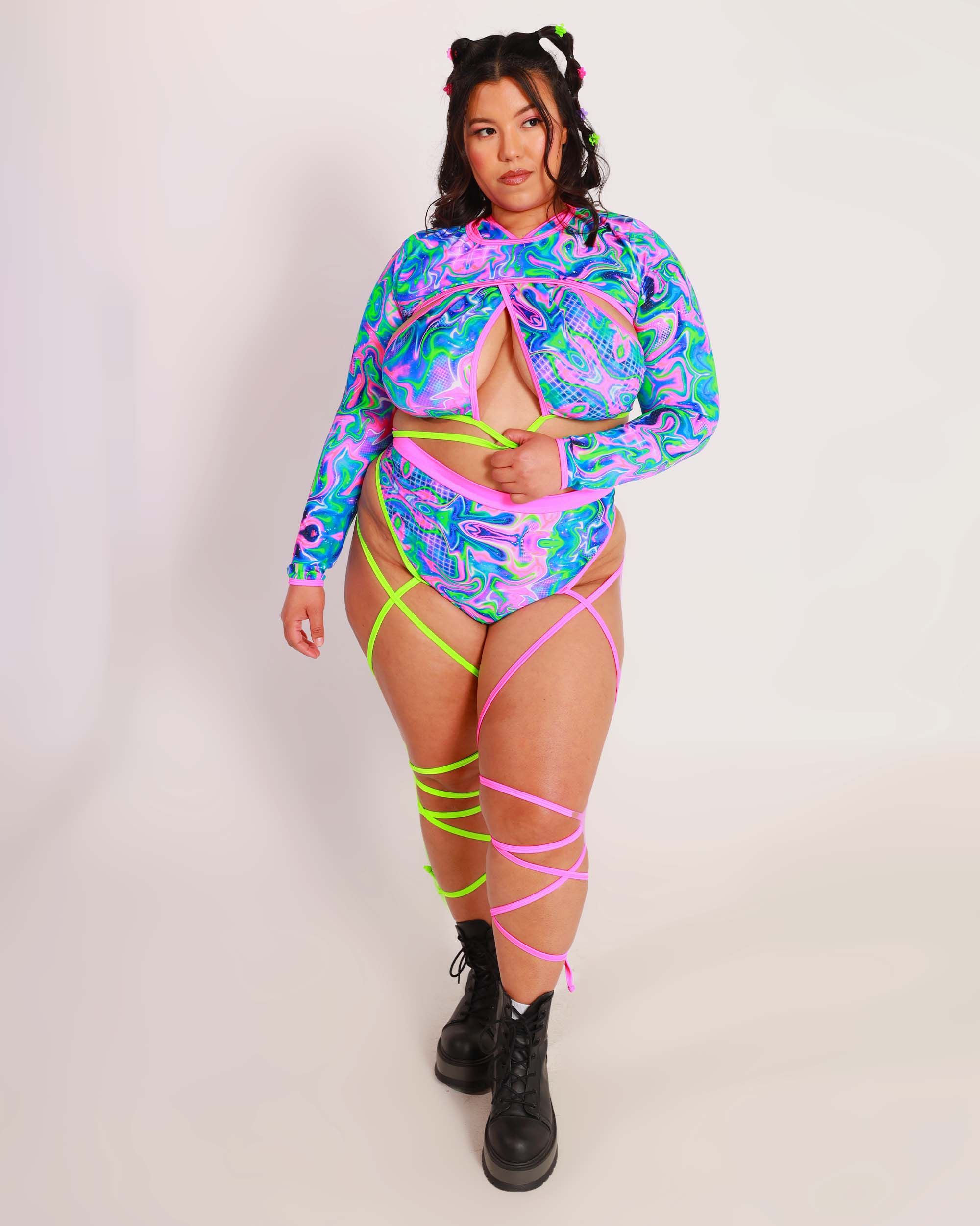 Rolita Couture x iHR Fragile Fantasies Ultra Crop Top sold by iHeartRaves product image thumbnail 8