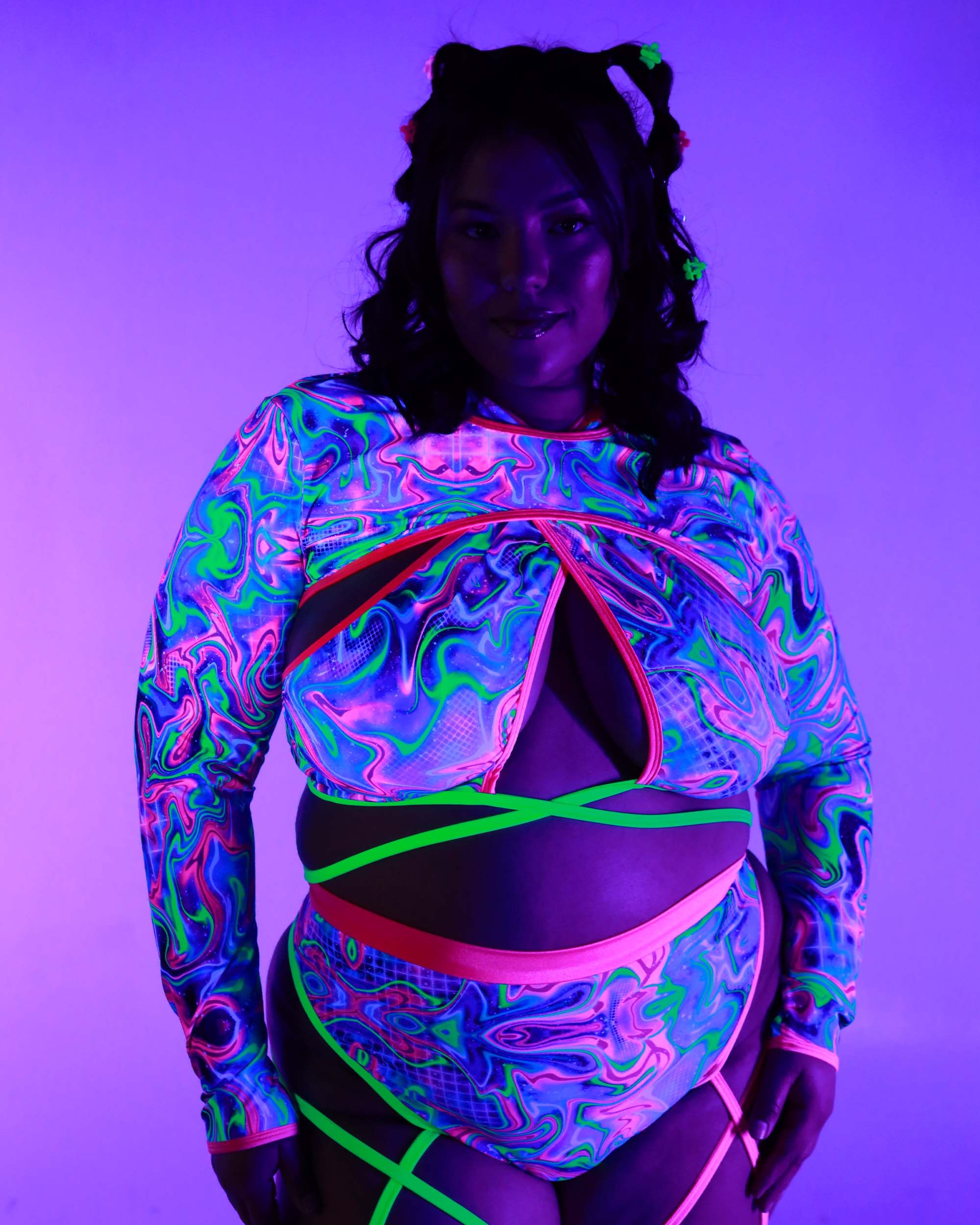 Rolita Couture x iHR Fragile Fantasies Ultra Crop Top sold by iHeartRaves product image thumbnail 7