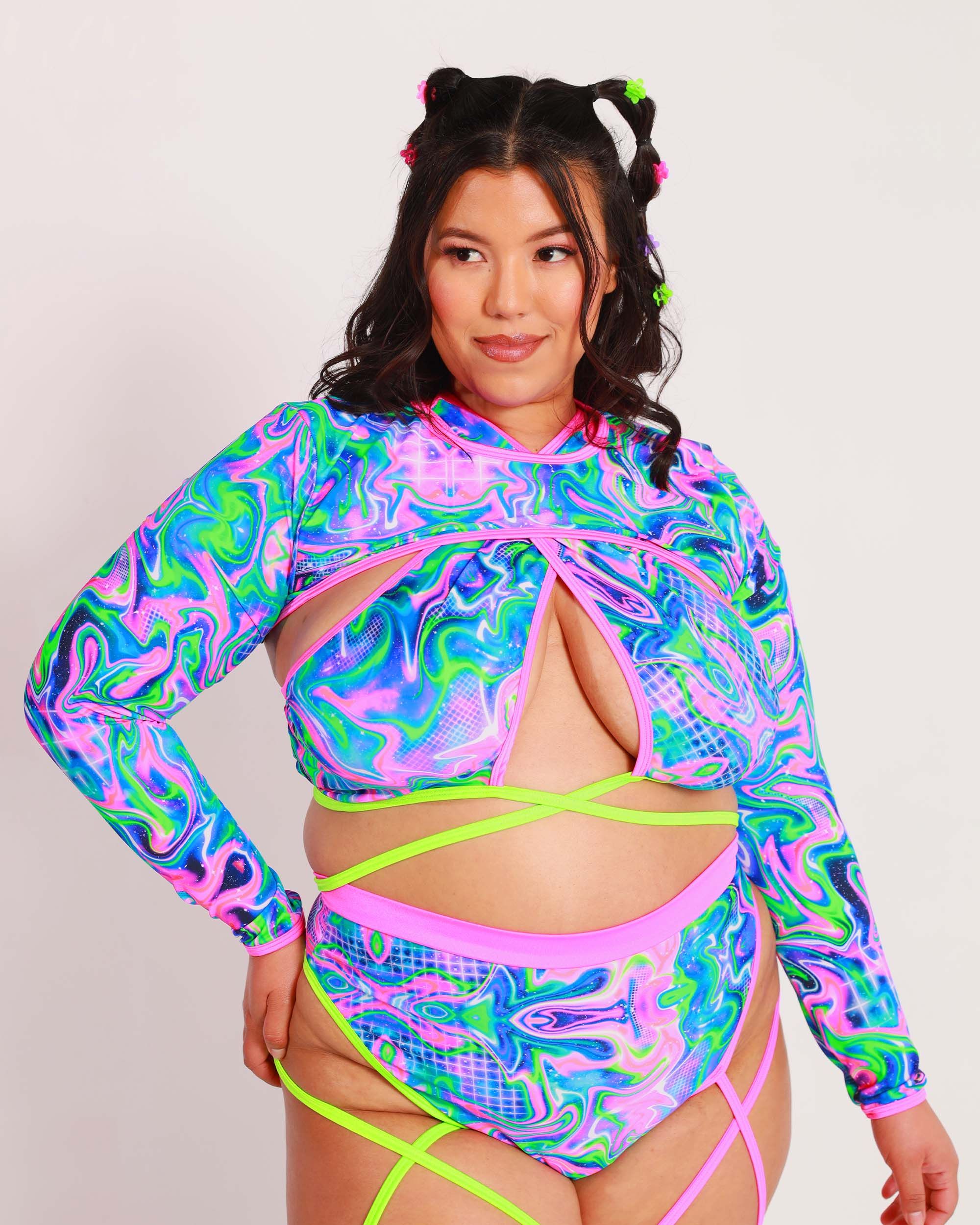 Rolita Couture x iHR Fragile Fantasies Ultra Crop Top sold by iHeartRaves product image thumbnail 6