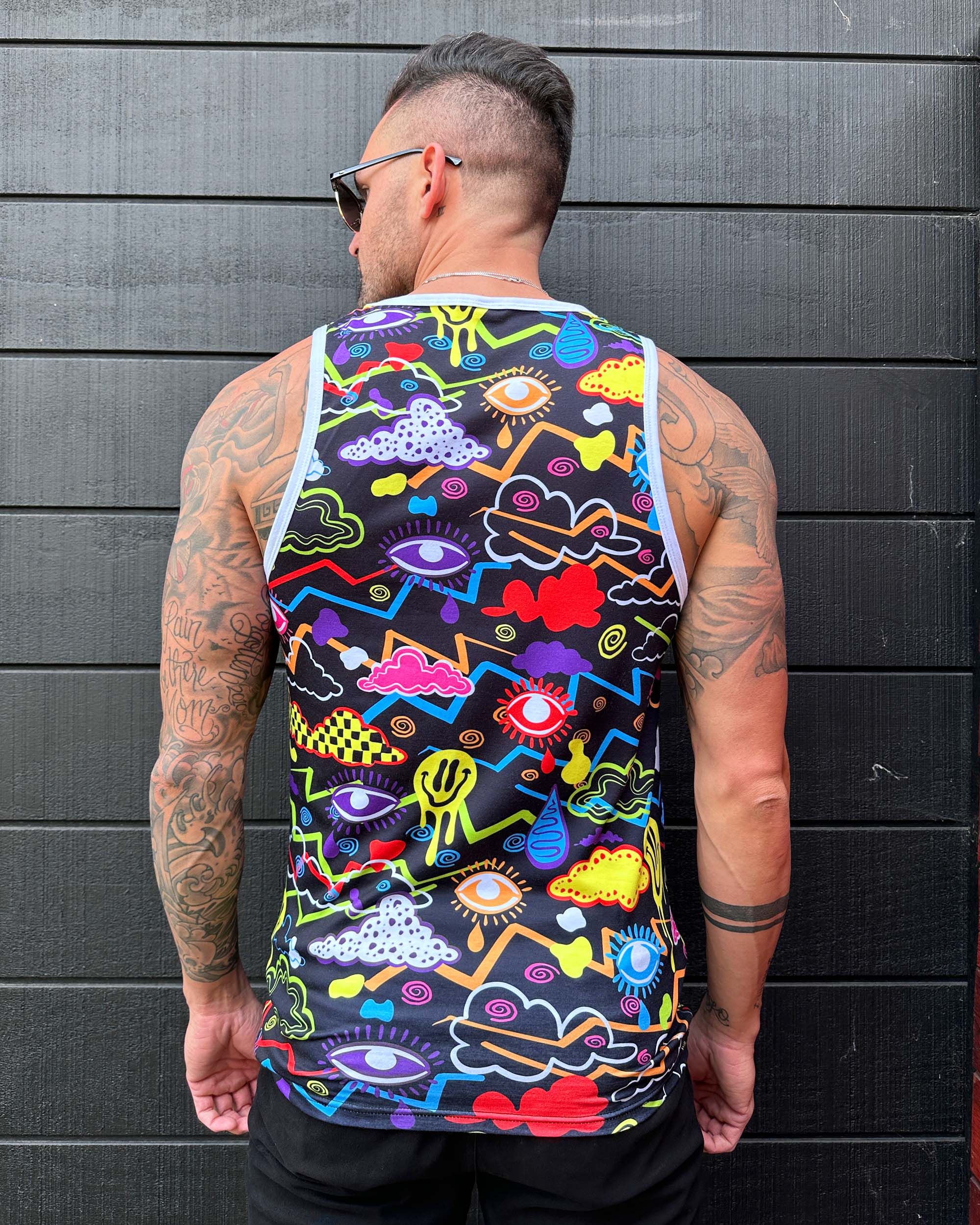 Shpongled Eyes Men's Tank sold by iHeartRaves product image thumbnail 2