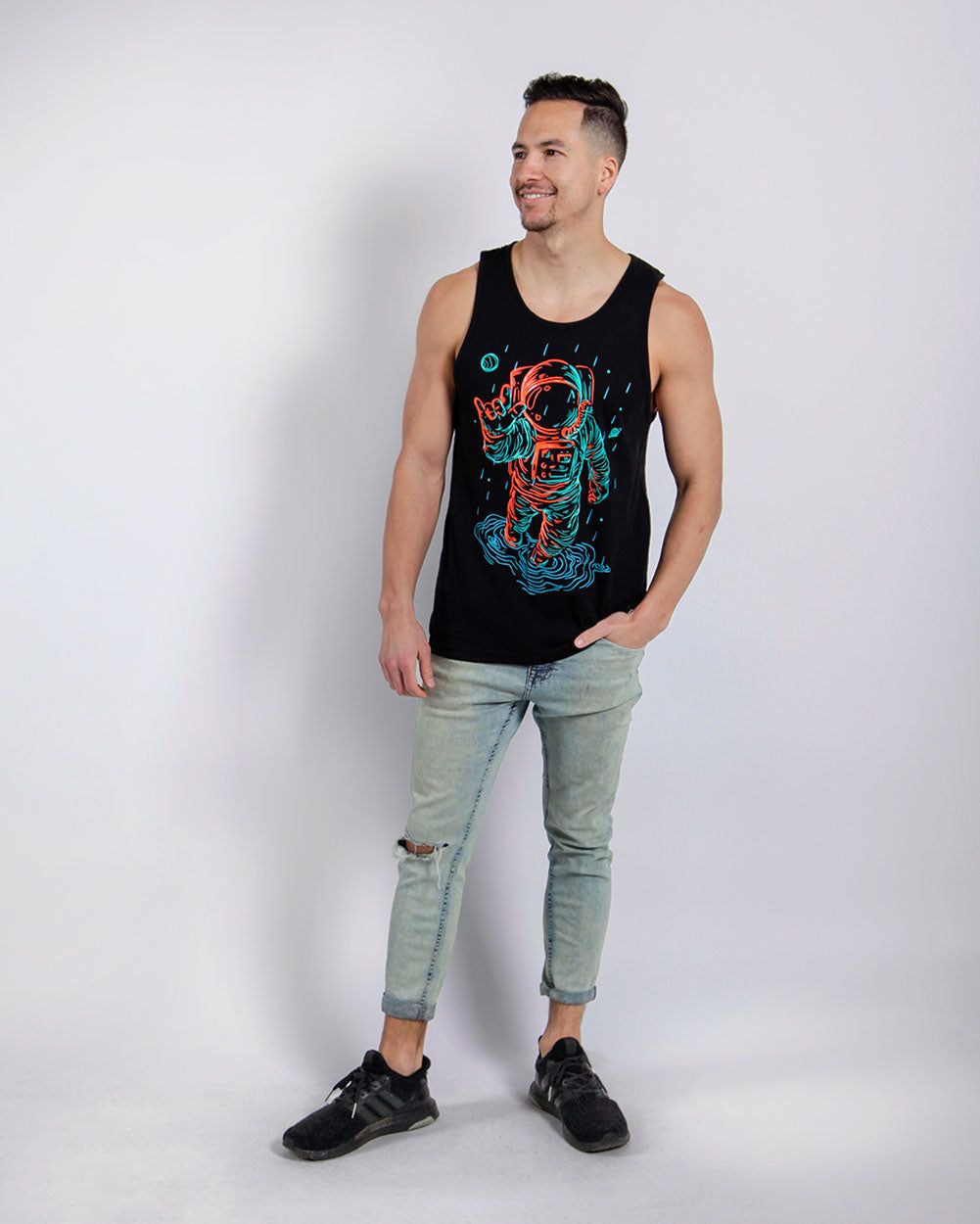 Universal Love Glow-in-the-Dark Tank sold by iHeartRaves product image thumbnail 3