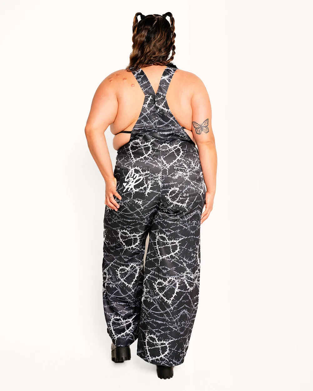 Sunflowerraver x iHR I'm Sensitive Unisex Overalls sold by iHeartRaves product image thumbnail 5