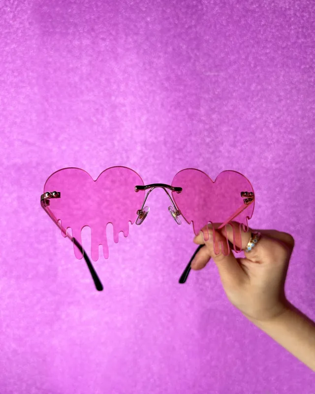Seduction Heart Glasses made by iHeartRaves