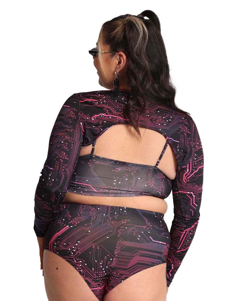 Circuit Board Ultra Crop Top sold by iHeartRaves product image thumbnail 11