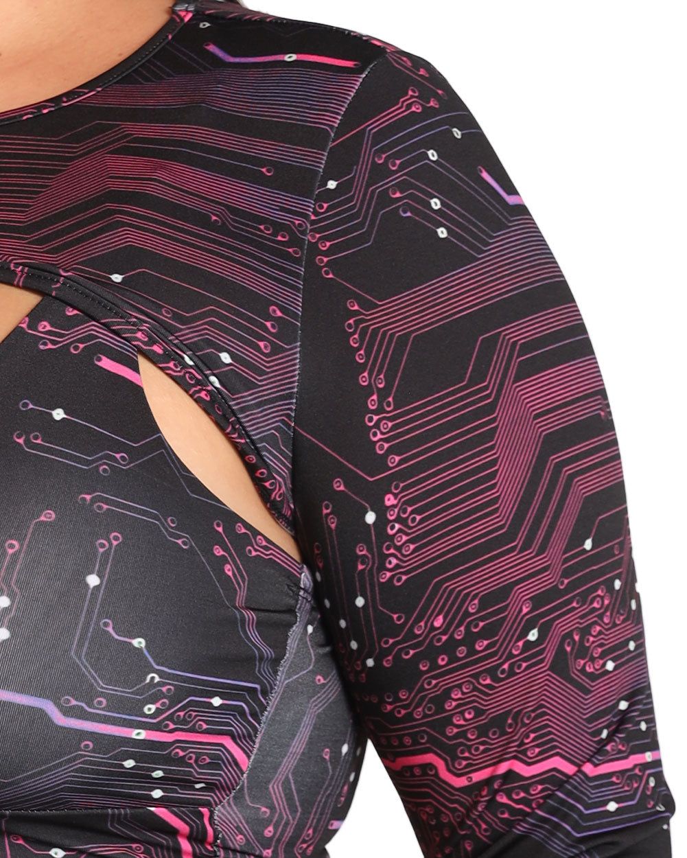 Circuit Board Ultra Crop Top sold by iHeartRaves product image thumbnail 8