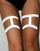 Harness Pair Leg Garters - Reflective sold by iHeartRaves