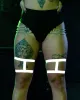 Harness Pair Leg Garters - Reflective sold by iHeartRaves