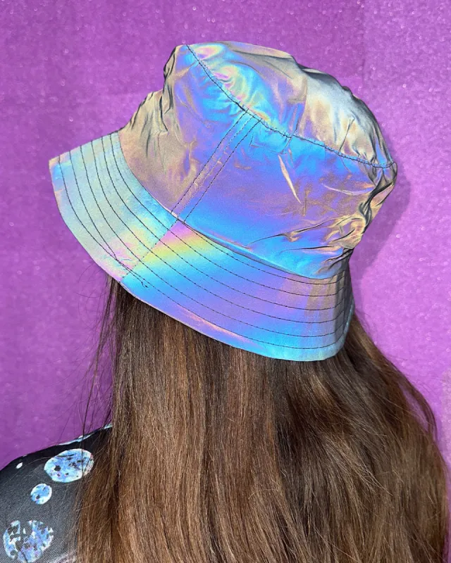 Sweet Drip Rainbow Reflective Bucket Hat sold by iHeartRaves
