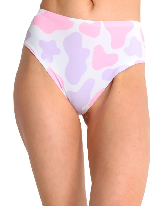 Howdy Cow Print High-Waist Bottoms sold by iHeartRaves