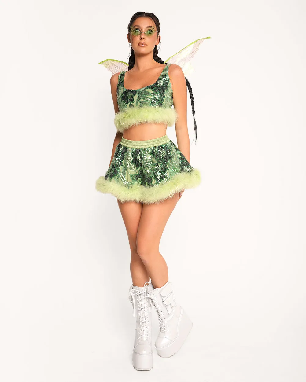 Forest Fairytale Marabou Outfit sold by iHeartRaves