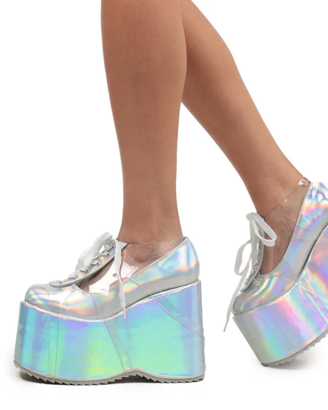 Silver Twilight Holographic Platforms sold by iHeartRaves