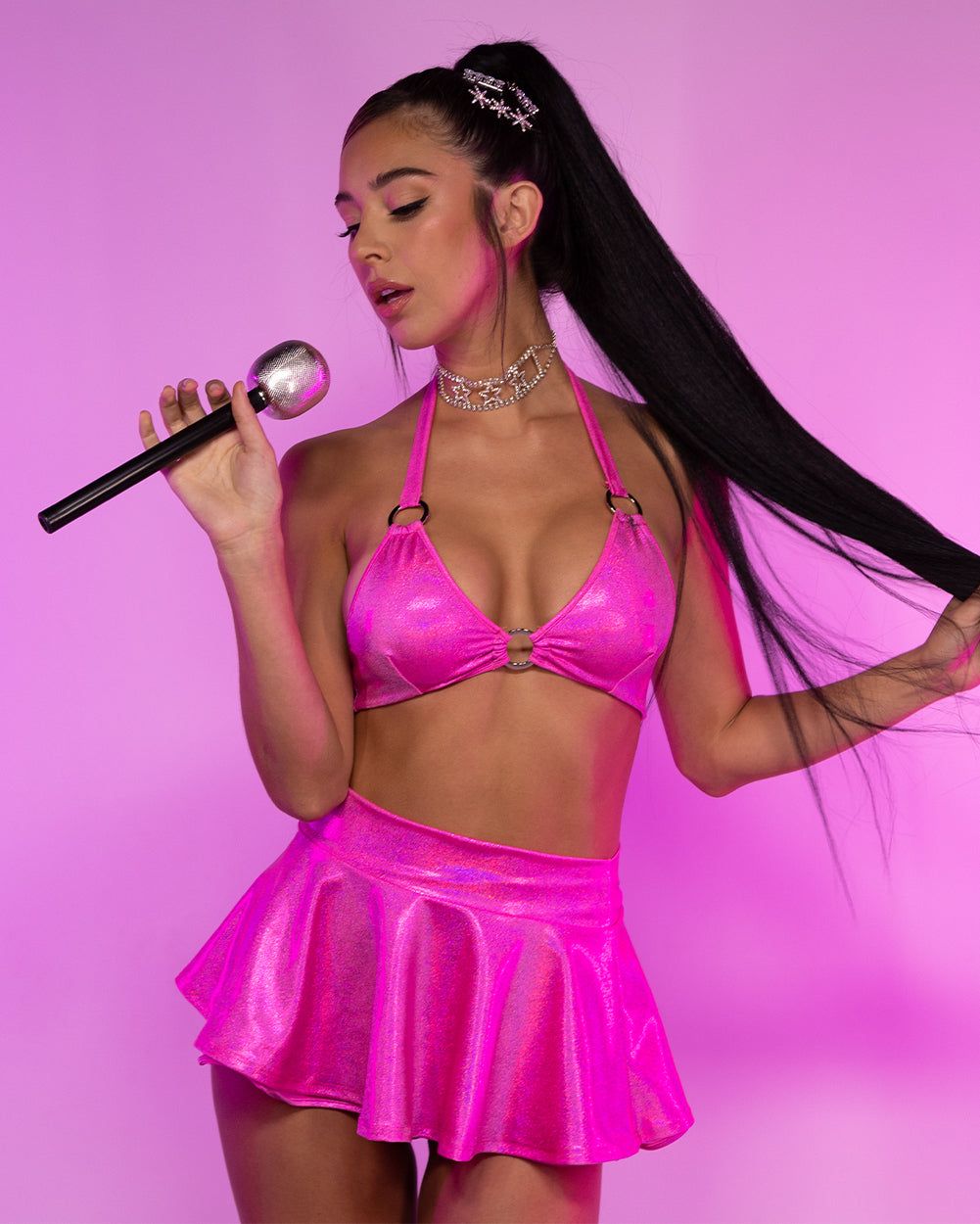 Roma x iHR Hot 4 U Skater Skirt sold by iHeartRaves product image thumbnail 6