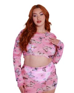 A Beautiful Fleeting Moment Mesh Long Sleeve Top sold by iHeartRaves