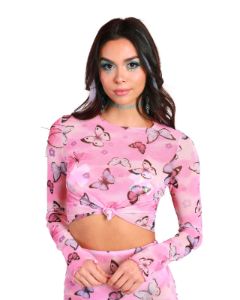 A Beautiful Fleeting Moment Mesh Long Sleeve Top sold by iHeartRaves