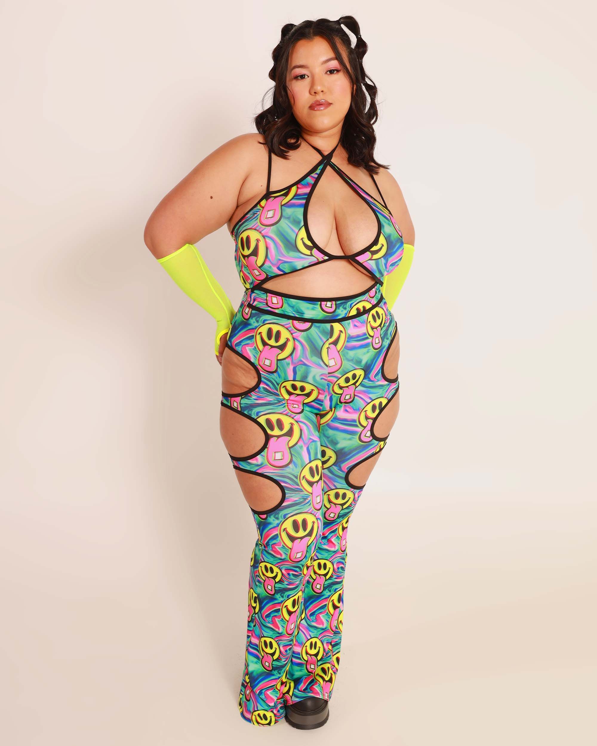 Good Mood Smiley Cutout Top sold by iHeartRaves product image thumbnail 8