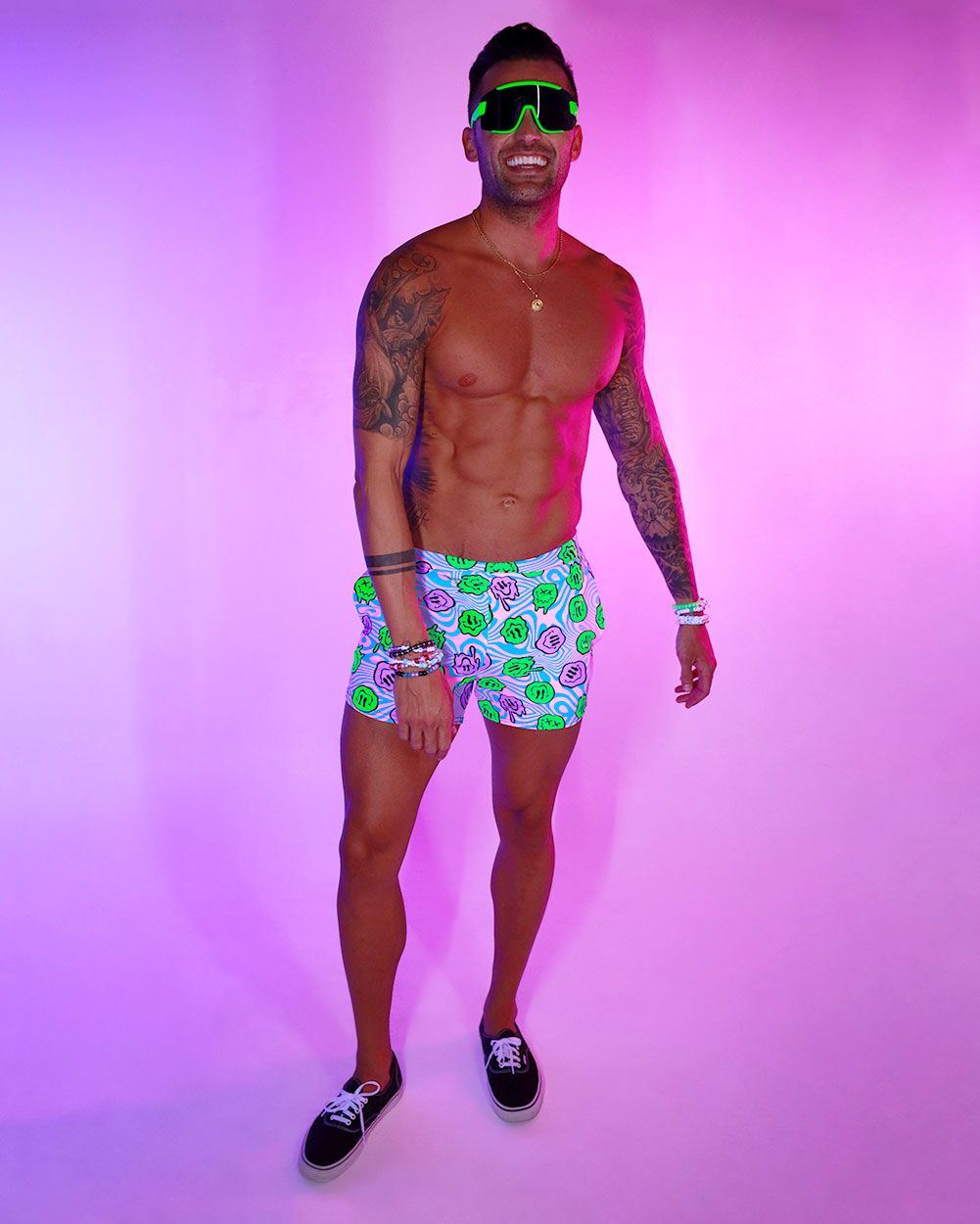 Rolita Couture x iHR Acid All-Nighter Men's Shorts sold by iHeartRaves product image thumbnail 3
