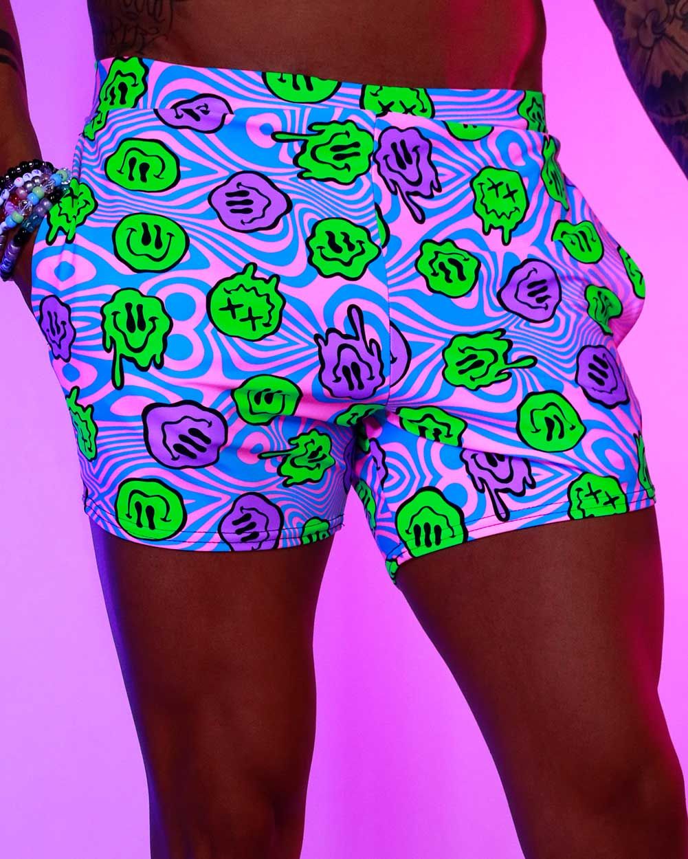 Rolita Couture x iHR Acid All-Nighter Men's Shorts sold by iHeartRaves