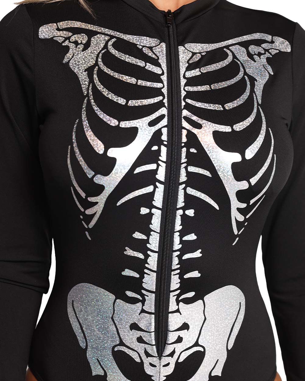 Exclusive Show Your Bones Holographic Skeleton Costume sold by iHeartRaves product image thumbnail 2