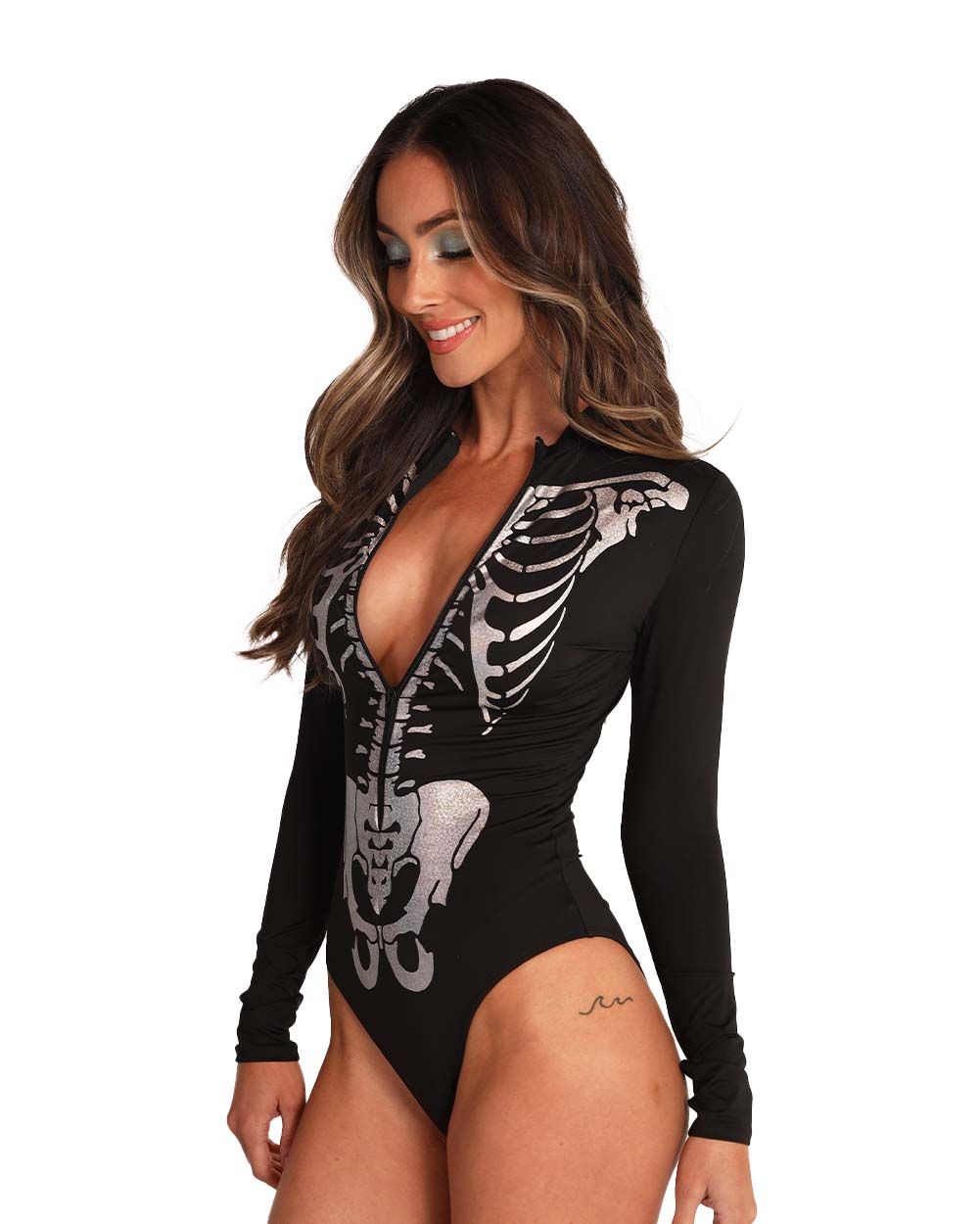 Exclusive Show Your Bones Holographic Skeleton Costume sold by iHeartRaves product image thumbnail 4