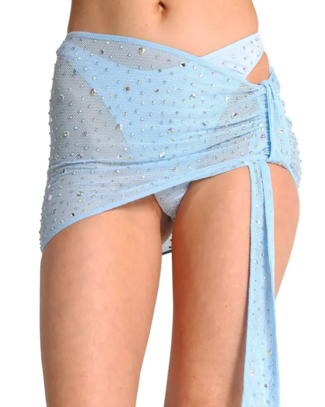 Magic Spell Rhinestone Mesh Skirt sold by iHeartRaves