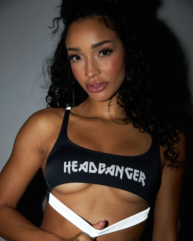 Headbanger For Life Reflective Underboob Top sold by iHeartRaves