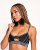 Thunder Shock Rainbow Reflective Speed Clasp Crop Top sold by iHeartRaves