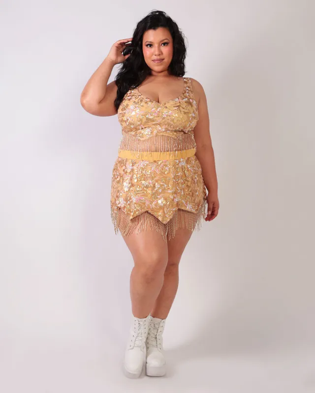 Golden Hour Fringe Outfit sold by iHeartRaves