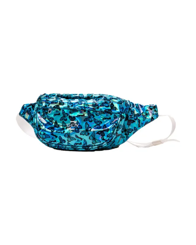 Gen Z Glitter Glow Holo Butterfly Fanny Pack sold by iHeartRaves