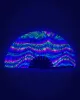 Disco Deity Rainbow Reflective Hand Fan sold by iHeartRaves