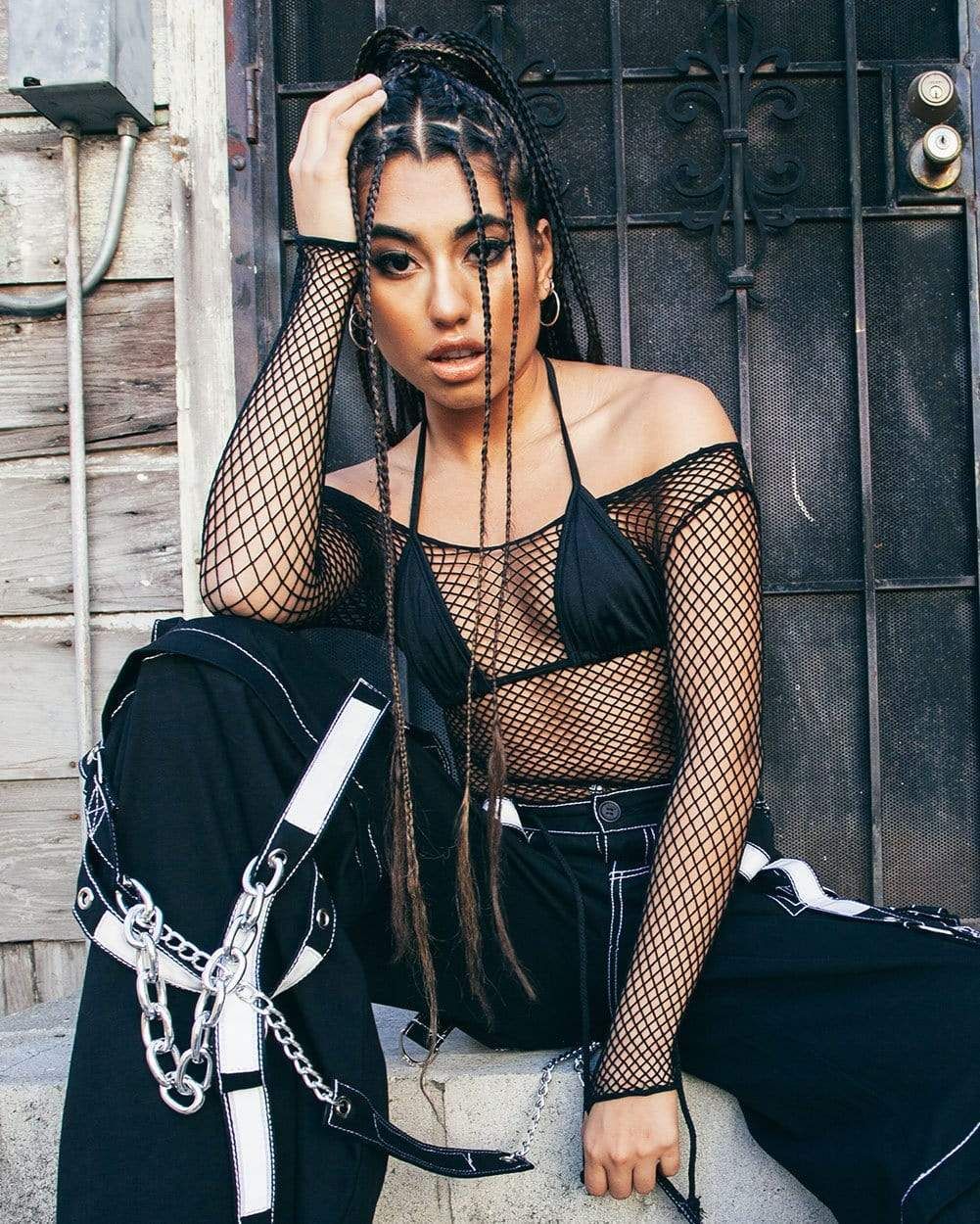 Industrial Fishnet Long Sleeve sold by iHeartRaves product image thumbnail 4