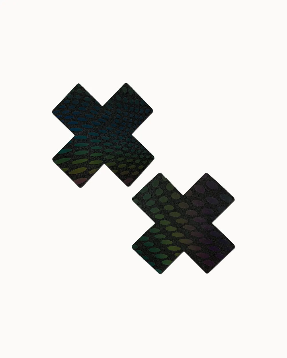 Pastease x iHR Pixel Perfect Rainbow Reflective Pasties sold by iHeartRaves product image thumbnail 2