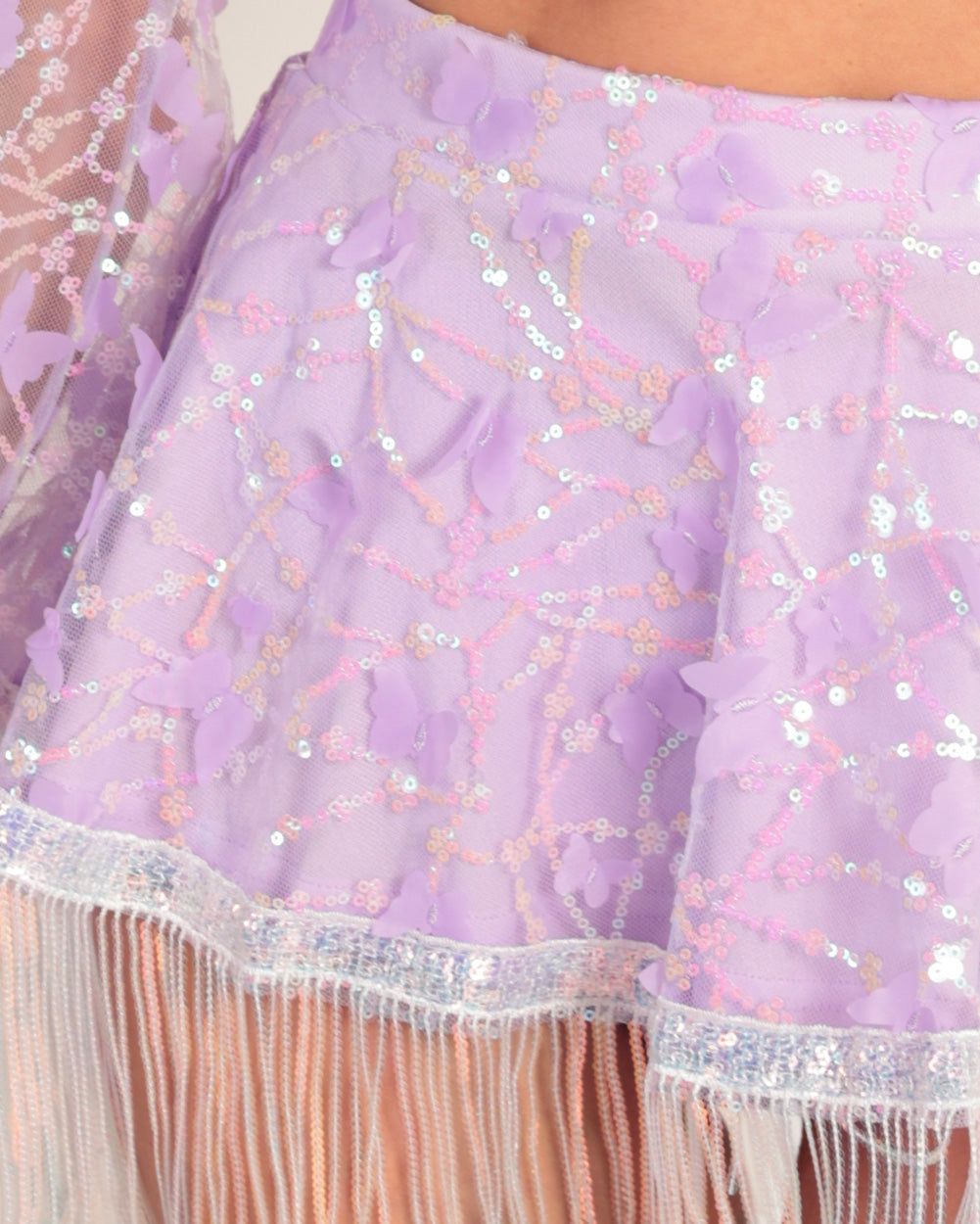 Enchanted Butterfly Fringe Skirt sold by iHeartRaves product image thumbnail 2