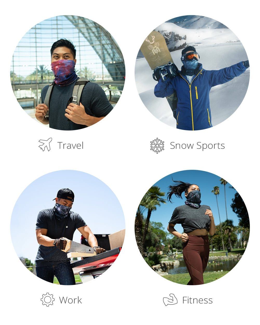 Roses Seamless Mask Bandana sold by iHeartRaves product image thumbnail 4