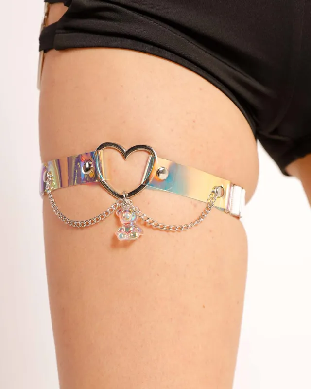 Gummy Bear Single Holo Leg Garter sold by iHeartRaves