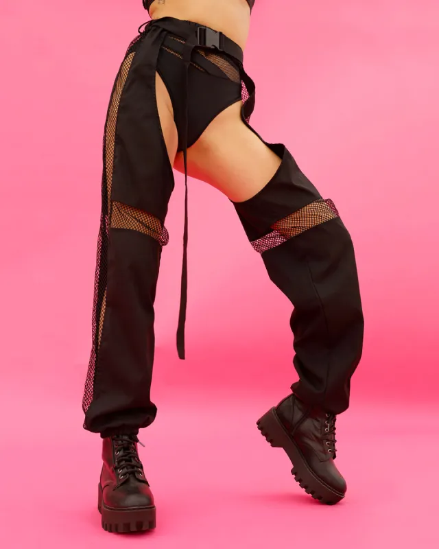 Nocturnal Nature Fishnet Chaps sold by iHeartRaves