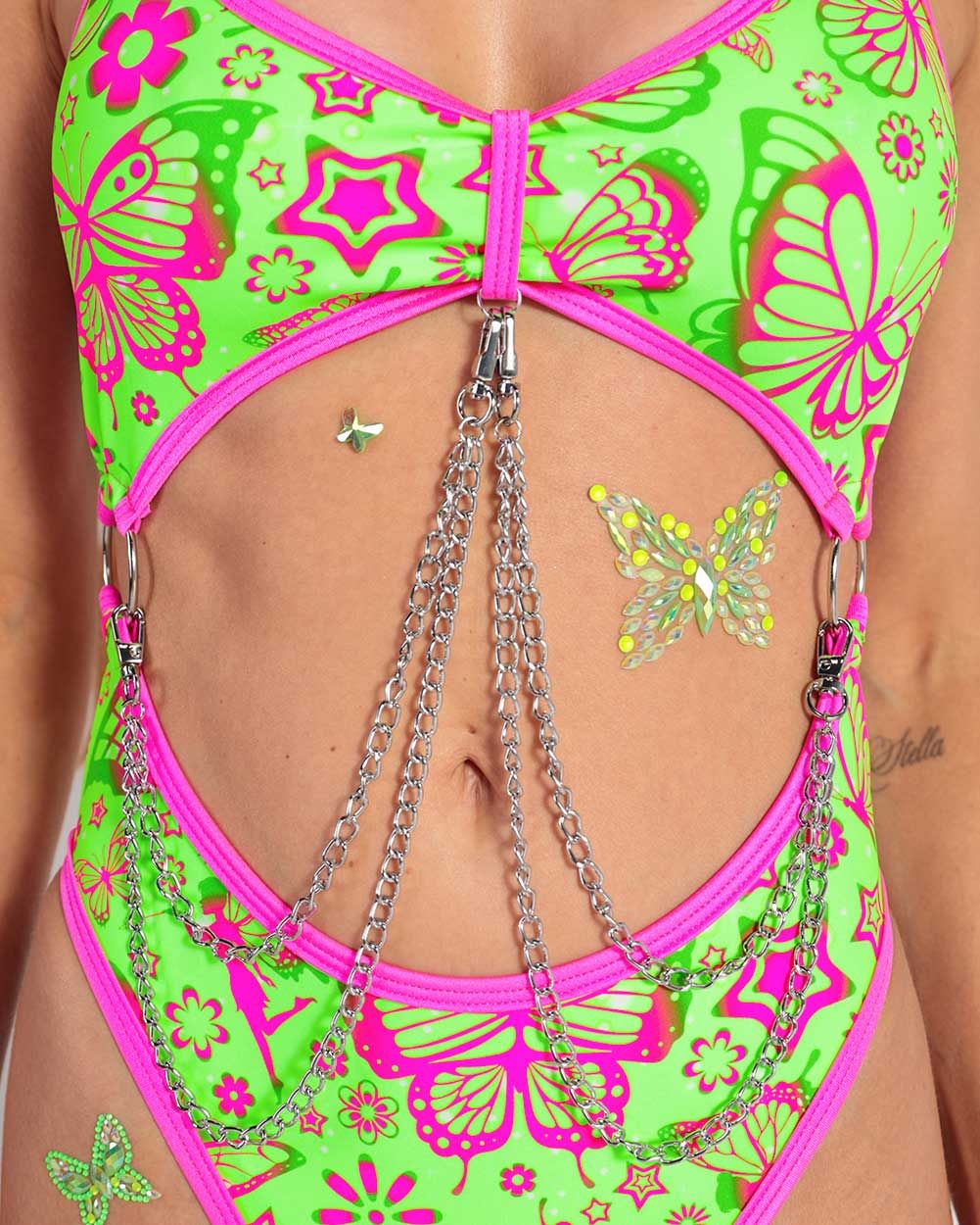 Lunita x iHR Sweet Serendipity Punk Princess Bodysuit sold by iHeartRaves product image thumbnail 3