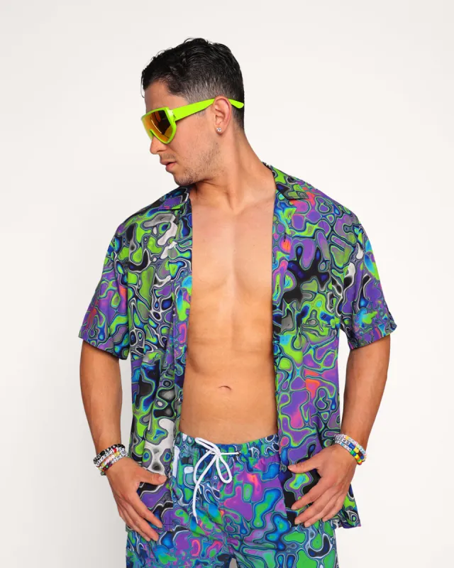 Mystery Trip Men's Camp Shirt sold by iHeartRaves