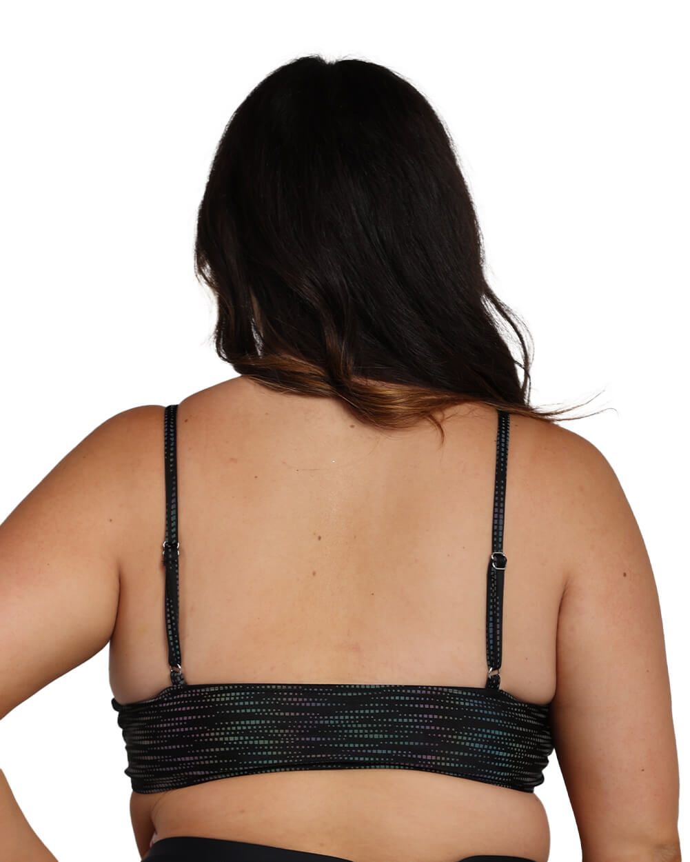 Rainbow Glow Reflective Underboob Crop Top sold by iHeartRaves product image thumbnail 11