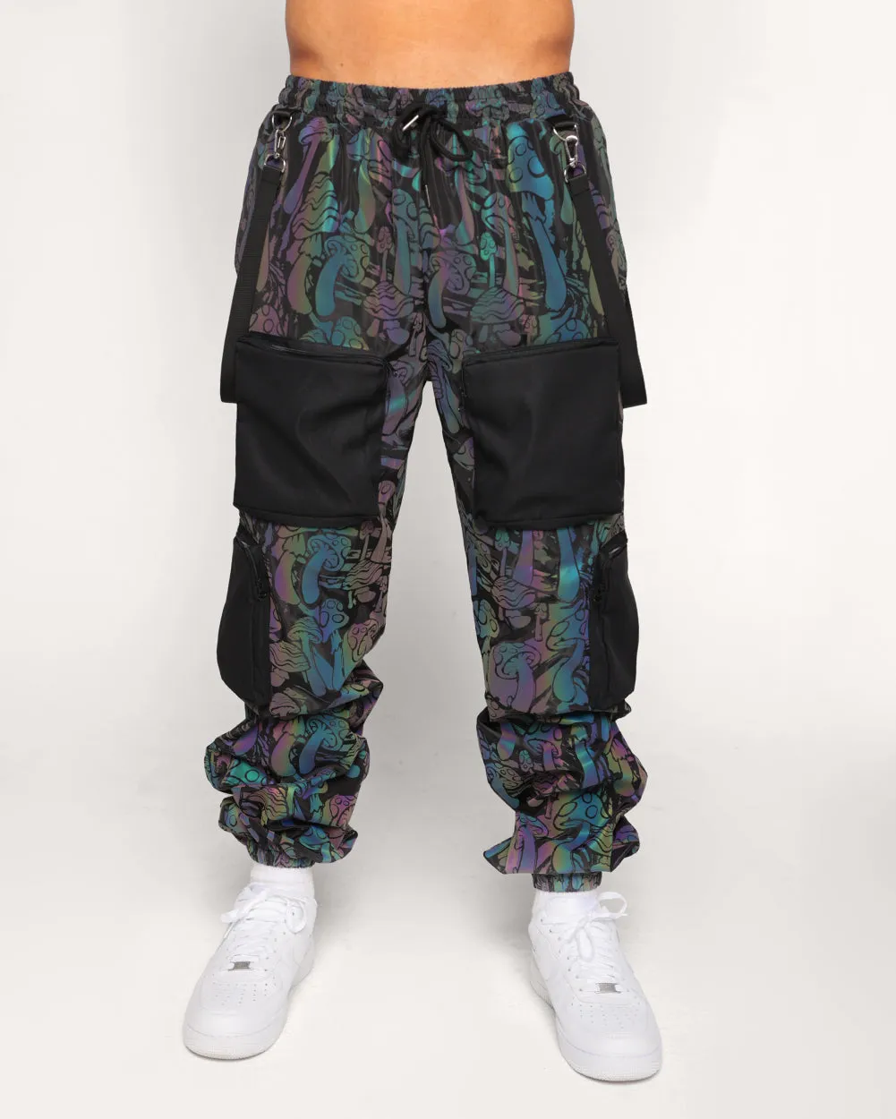 Fantastic Fungi Rainbow Reflective Joggers sold by iHeartRaves product image thumbnail 2