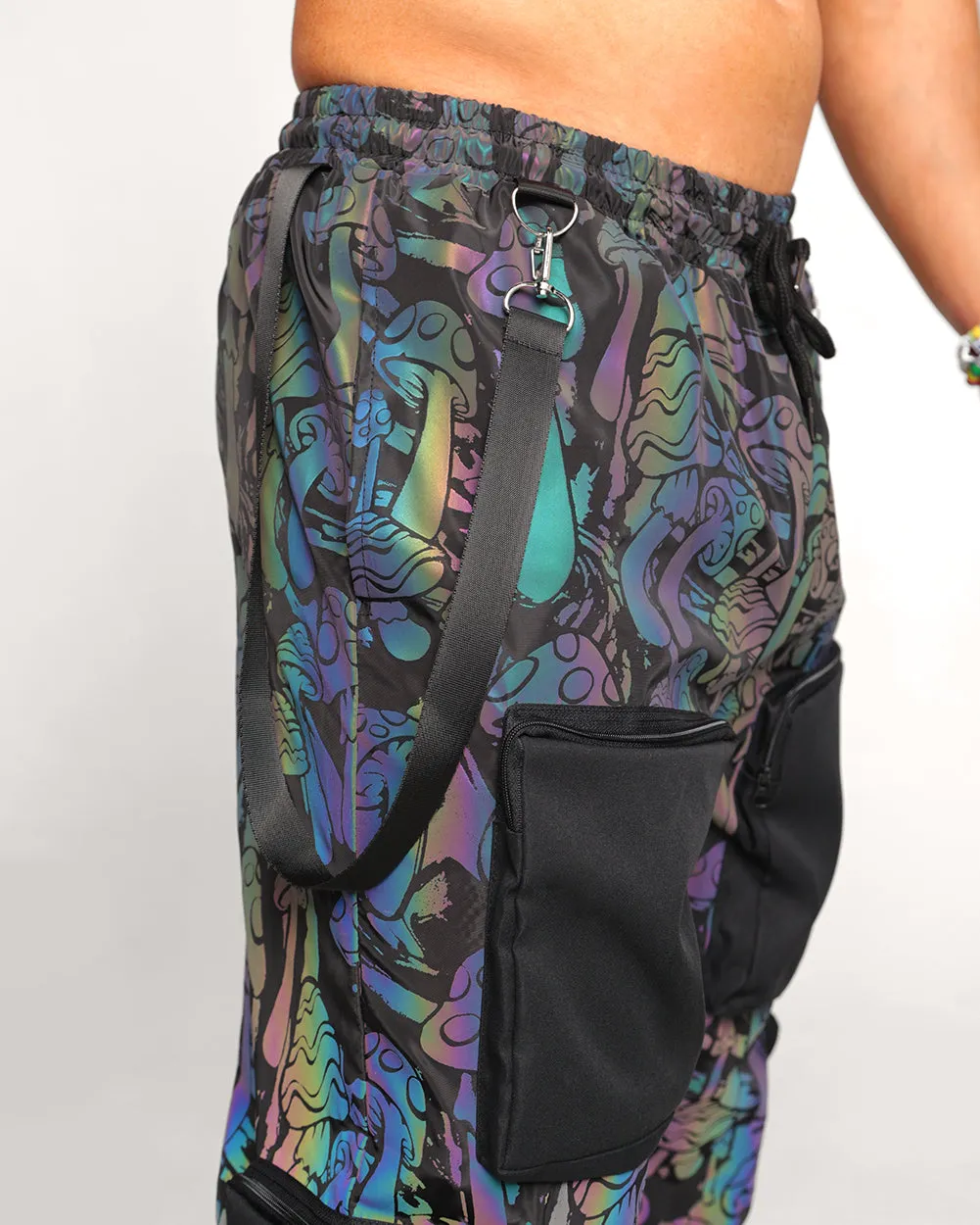 Fantastic Fungi Rainbow Reflective Joggers sold by iHeartRaves product image thumbnail 4