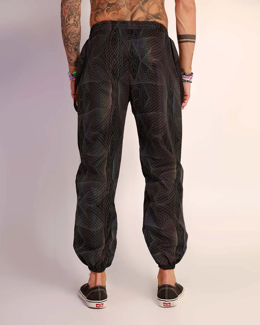 Deep Night Rainbow Reflective Joggers sold by iHeartRaves product image thumbnail 3