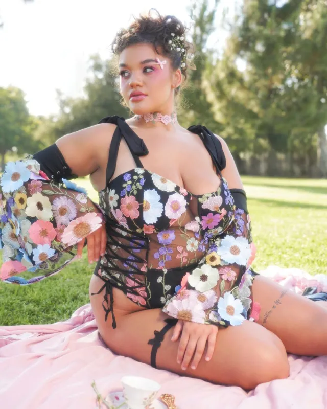 Floral Oasis Bodysuit Set sold by iHeartRaves