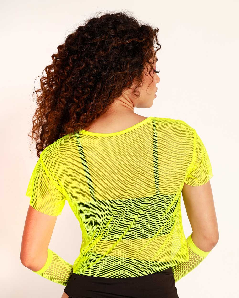 Electrik Surge Fishnet Crop Top sold by iHeartRaves product image thumbnail 2