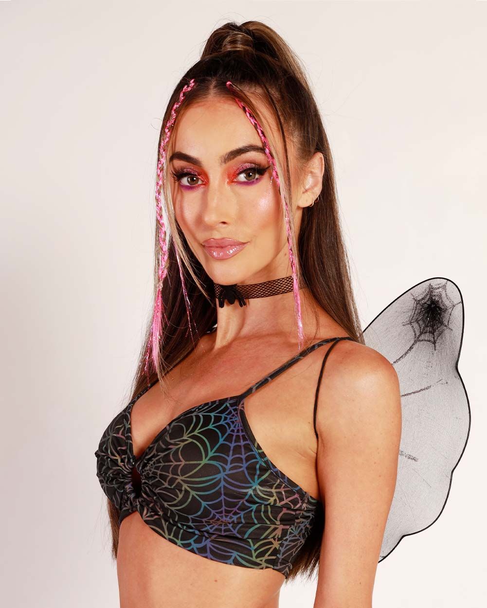 Lost in the Lights Rainbow Reflective Top sold by iHeartRaves product image thumbnail 4