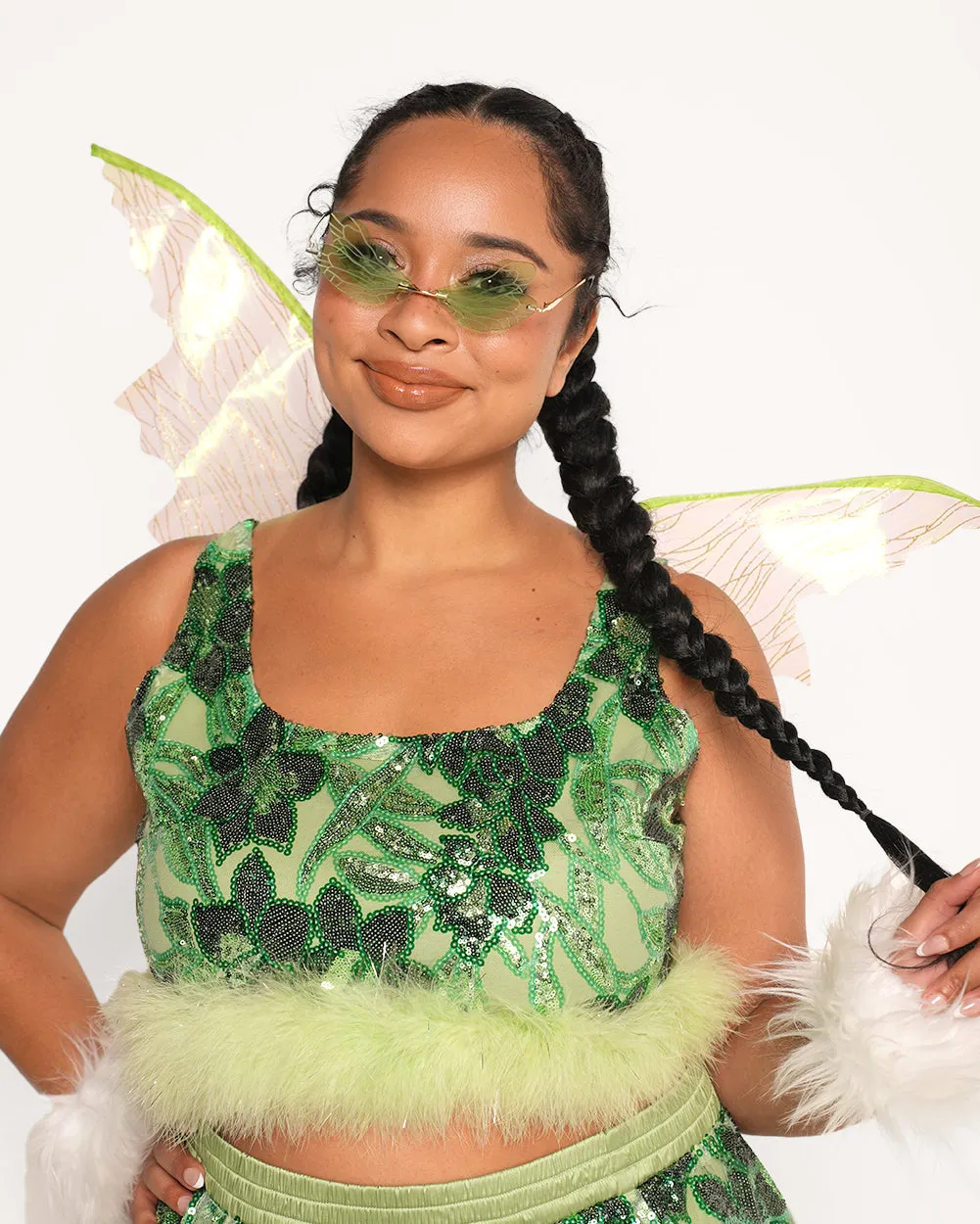 Forest Fairytale Marabou Top sold by iHeartRaves product image thumbnail 4