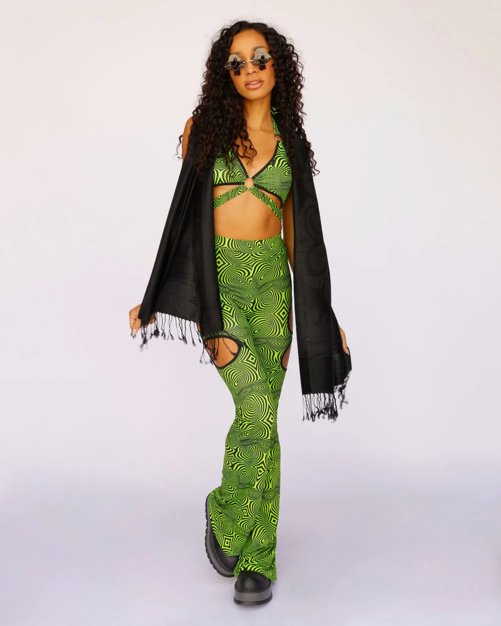 Trippy Treats Cutout Bell Bottoms sold by iHeartRaves product image thumbnail 5