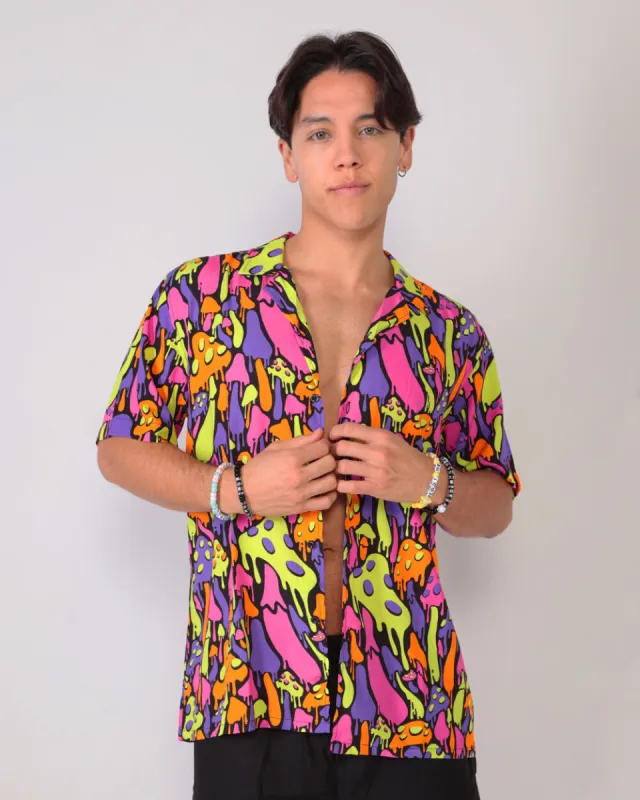 Kool Shrooms Men's Camp Shirt sold by iHeartRaves